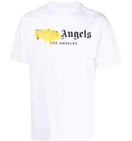 Palm Angels LA Spray Logo T-shirt White - authentic Palm Angels apparel