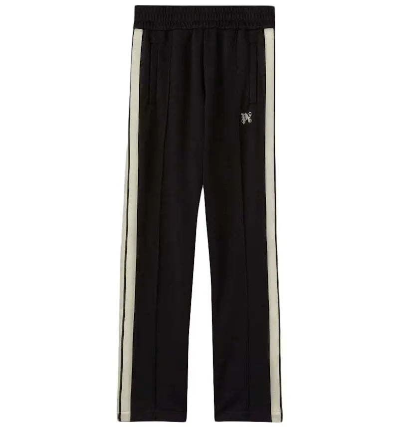 Palm Angels Monogram Track Pants Black/Off White - vue 360