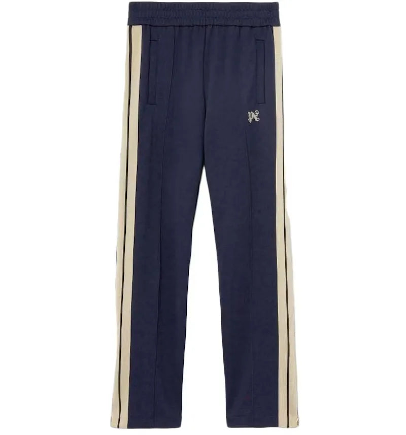 Palm Angels PA Logo Trackpants Marine/Creme - vue 360
