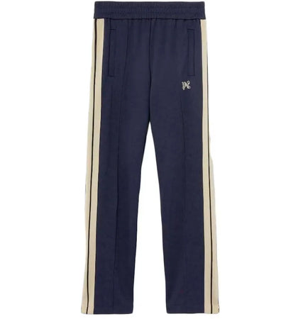 Palm Angels PA Logo Trackpants Marine/Creme - authentic Palm Angels apparel
