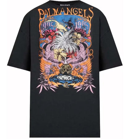 Palm Angels Palm Festival T-Shirt Black - authentic Palm Angels apparel