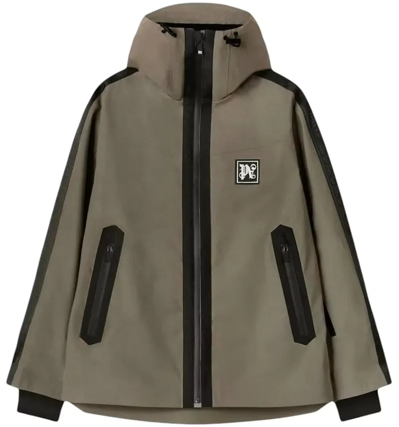 Palm Angels Reflective Ski Jacket Green - vue 360