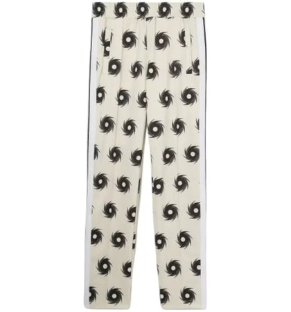 Palm Angels Surf Club Classic Track Pants Creme White/Black - authentic Palm Angels apparel