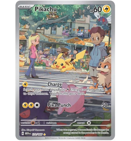 Pikachu 2023 Pokémon Scarlet & Violet 151 Special Illustration Rare 151/173 Ungraded - authentic Pokemon product