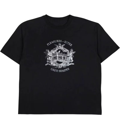 Pleasures Alberto T-Shirt Black - authentic Pleasures apparel
