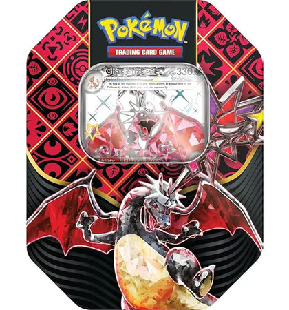 Pokémon Scarlet & Violet Paldean Fates Shiny Charizard Tin - authentic Pokemon product