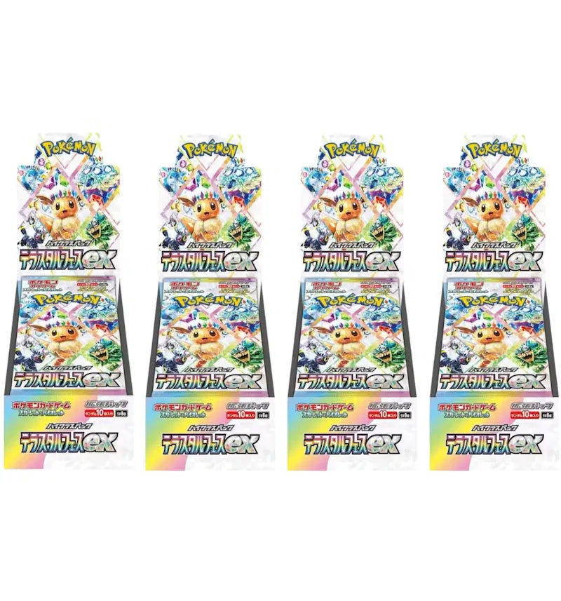 Pokémon Scarlet & Violet Terastal Festival ex SV8A Booster Box (Japanese) 4x Lot - vue 360