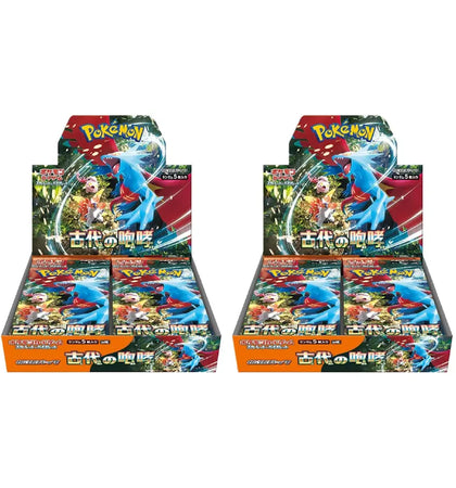 Pokémon TCG Scarlet & Violet Ancient Roar Expansion Pack 2x Lot (Japanese) - authentic Pokemon product