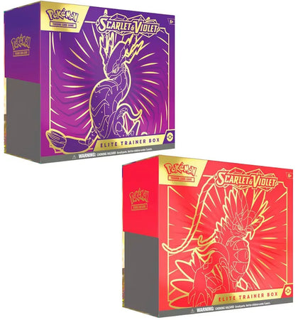 Pokémon TCG Scarlet & Violet Koraidon/Miraidon Elite Trainer Box 2x Bundle - authentic Pokemon sneakers