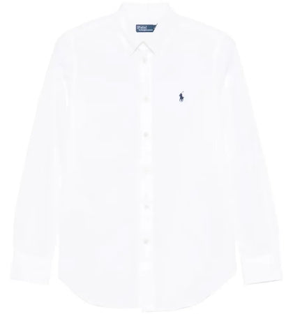 Polo Ralph Lauren 60/1 Stretch Poplin-Ls Brkn Shirt White - authentic Polo Ralph Lauren apparel