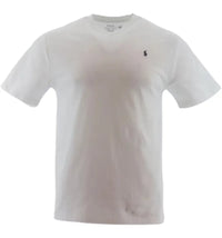 Polo Ralph Lauren Boys S/S Cotton Jersey V-Neck T-shirt White