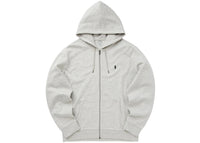 Polo Ralph Lauren Double Knit Zip-Up Hoodie Light Sport Heather/Navy