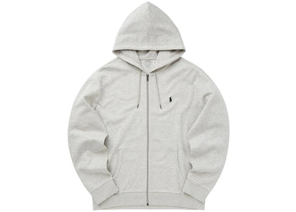 Polo Ralph Lauren Double Knit Zip-Up Hoodie Light Sport Heather/Navy sneakers - authentic Polo Ralph Lauren shoes