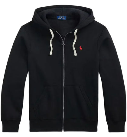 Polo Ralph Lauren Fleece Full-Zip Hoodie Black - authentic Polo Ralph Lauren apparel