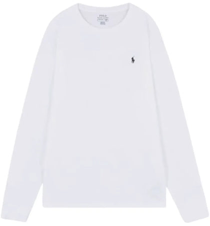 Polo Ralph Lauren Kids Long Sleeve Crewneck T-shirt White - authentic Polo Ralph Lauren apparel