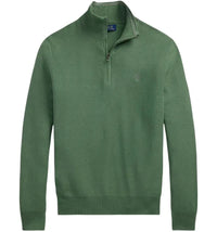Polo Ralph Lauren L/S Cotton 1/2 Zip Sweater Pullover Fatigue