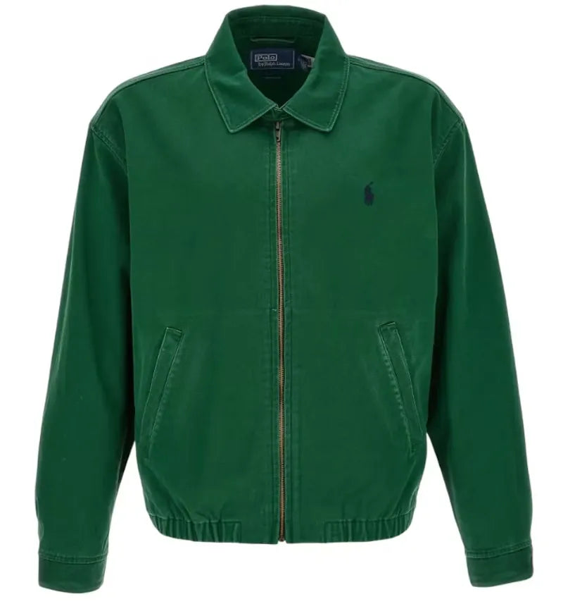 Polo Ralph Lauren Long-Sleeve Big Fit Piece-Dyed Twill Windbreaker New Forest - vue 360