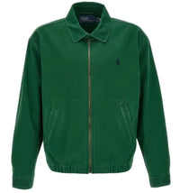 Polo Ralph Lauren Long-Sleeve Big Fit Piece-Dyed Twill Windbreaker New Forest