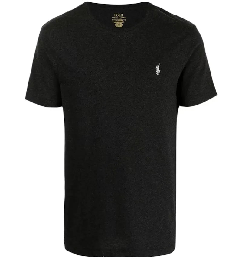 Polo Ralph Lauren Short-Sleeve Jersey Knit Crewneck T-shirt Black Marl Heather - vue 360