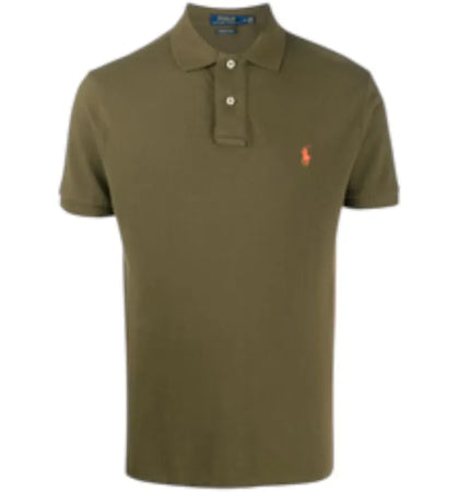 Polo Ralph Lauren Short-Sleeve Slim Fit Mesh Polo Canopy Olive - authentic Polo Ralph Lauren product