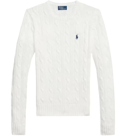 Polo Ralph Lauren Women's Pima Cotton Julianna Long Sleeve Pullover White - authentic Polo Ralph Lauren product