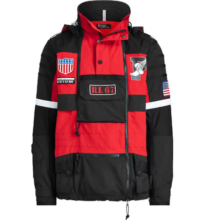 Polo Ralph Lauren Winter Stadium Jacket Injection Red/Polo Black - authentic Polo Ralph Lauren apparel