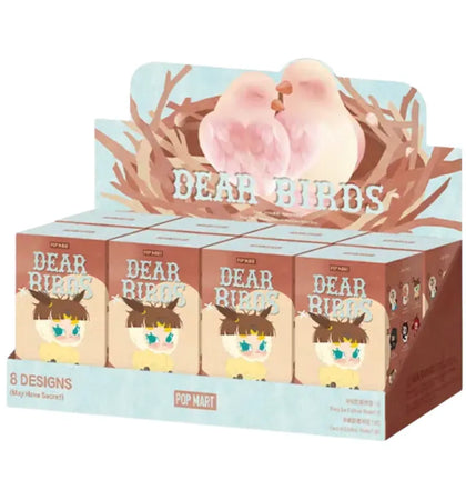 Pop Mart Dear Bird Series Plush Pendant Sealed Case (8 Blind Boxes) - authentic Pop Mart product