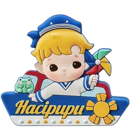 Pop Mart Hacipupu Rolling Time Machine Series Little Voyager Fridge Magnet Silicone Clip - authentic Pop Mart product