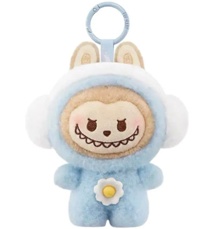 Pop Mart POP BEAN Fluffy & Cozy Series LABUBU Toasty Snow Baby Plush Pendant - authentic Pop Mart product