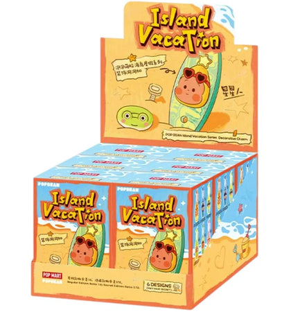 Pop Mart POP BEAN Island Vacation Series Decorative Charm Sealed Case (6 Blind Boxes) - authentic Pop Mart product