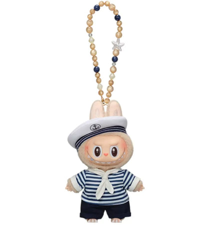 Pop Mart The Monsters De Vliegende Labubu Series Sailor Labubu Vinyl Plush Hanging Card - authentic Pop Mart product