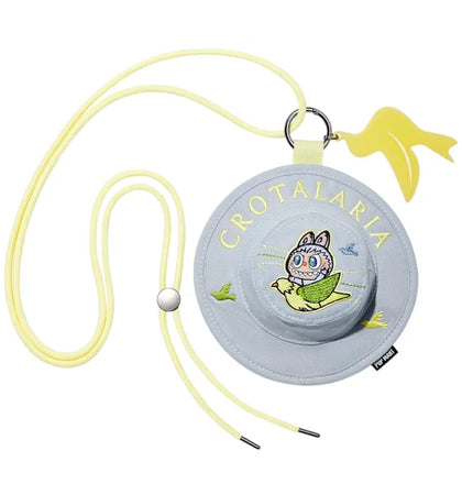 Pop Mart The Monsters Labubu Fall In Wild Series Crotalaria Bucket Hat Mini Bag - authentic Pop Mart product