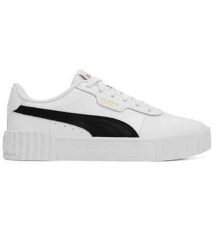 Puma Carina 3.0 White Black Gold (Women's) - authentic Puma sneakers