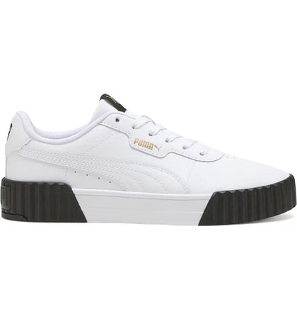 Puma Carina 3.0 White Gold Black (Women's) - authentic Puma sneakers