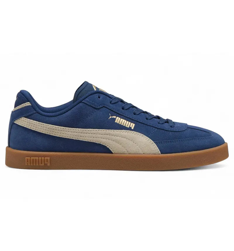 Puma Club II Era Suede Persian Blue Desert Dust Gum - vue 360