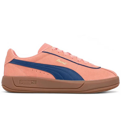 Puma Club Klassika Suede Pink Fruit Blazing Blue Gold (Women's) - authentic Puma sneakers