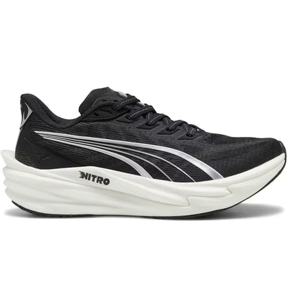 Puma Deviate Nitro 4 Black White Silver (Women's) - authentic Puma sneakers