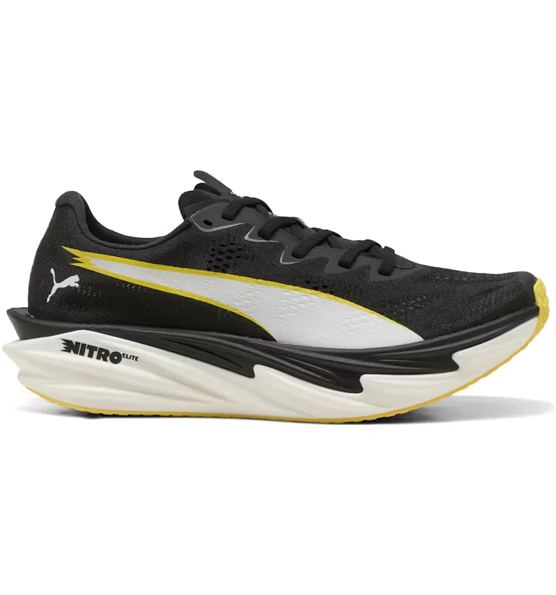 Puma Deviate Nitro Elite 4 HYROX Black Vibrant Yellow (Women's) - vue 360