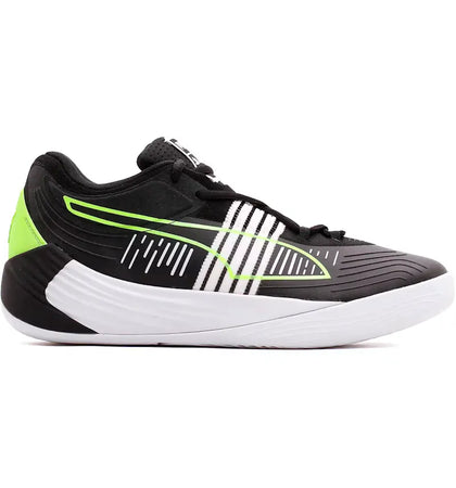 Puma Fusion Nitro Black Green Glare - authentic Puma sneakers