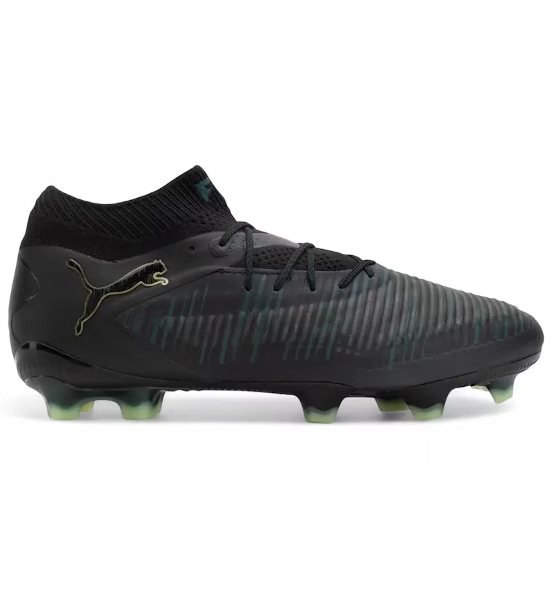 Puma Future 8 Ultimate FG Black Fizzy Light Green Terrain - vue 360