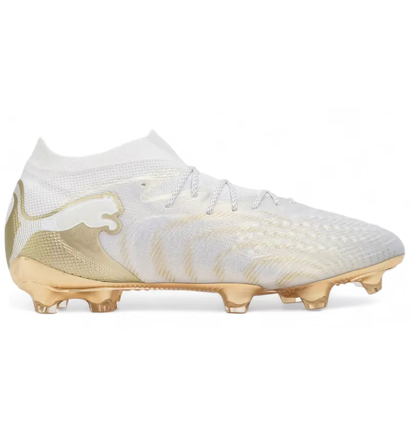 Puma Future 9 Ultimate FG White Metallic Gold - vue 360