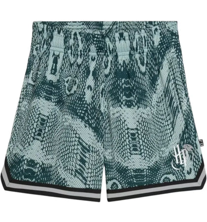 Puma Hoops x Harry Potter Sports Shorts Green Terrain - authentic Puma apparel