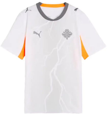 Puma Iceland Away Big Kids' Jersey PUMA White/Cool Dark Gray - authentic Puma apparel