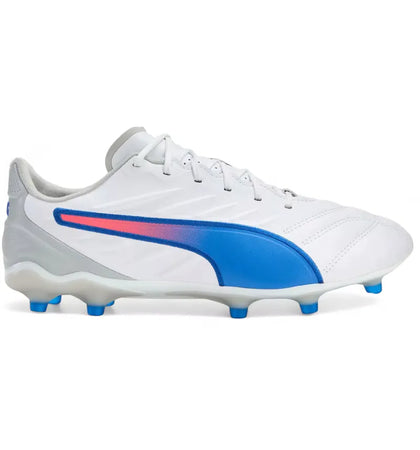 Puma King Pro FG/AG White Bluemazing Flat Light Grey Sunset Glow - authentic Puma sneakers