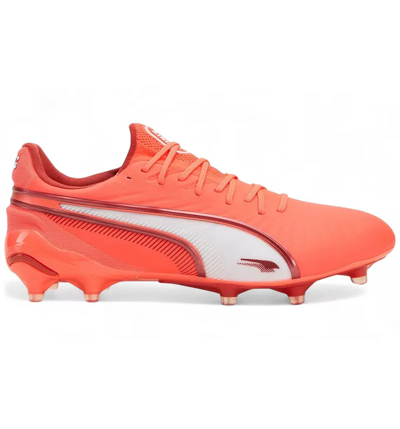 Puma King Ultimate FG/AG Glowing Red White Red Fire - vue 360