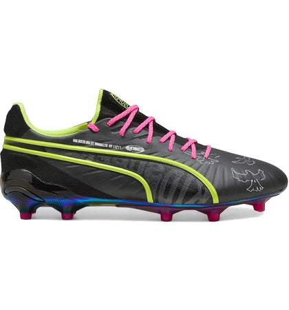 Puma King Ultimate FG/AG KidSuper Black Electric Lime - authentic Puma sneakers