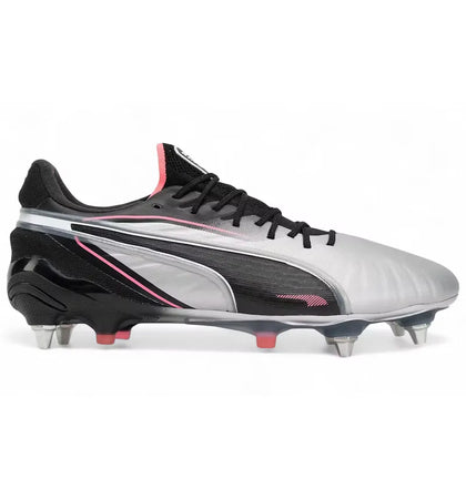 Puma King Ultimate MxSG Silver Black Sun Struck White - authentic Puma sneakers