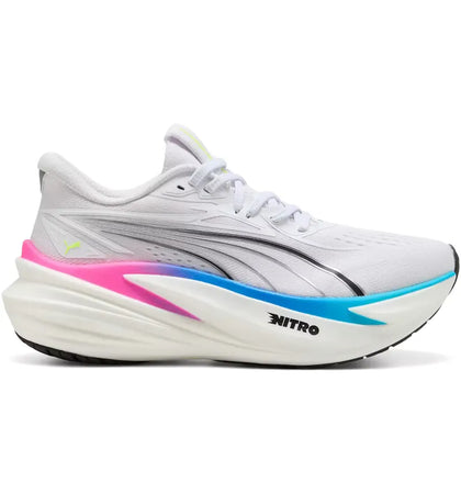 Puma MagMax Nitro 2 White Ultra Blue Poison Pink (Women's) - authentic Puma sneakers