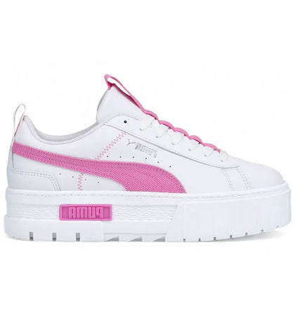 Puma Mayze Lace White Opera Mauve (Women's) - authentic Puma sneakers