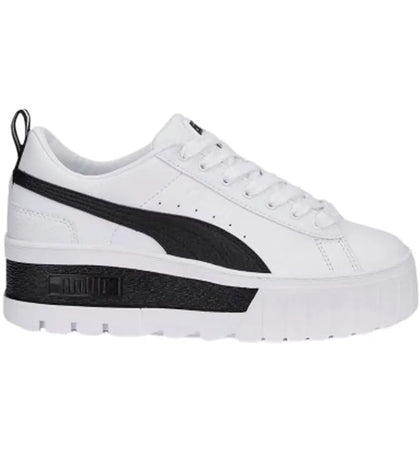 Puma Mayze Wedge White Black (Women's) - authentic Puma sneakers